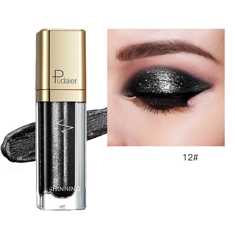18 Color Glitter Eyeshadow Shiny Pearl Eye Shadow liquid Eye Makeup Pigments Purple Gold Shimmer Cosmetics Gel