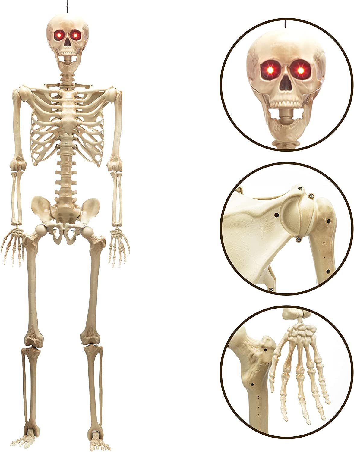 Halloween Skull Fish-Skeleton Hanger 80cm Simulation