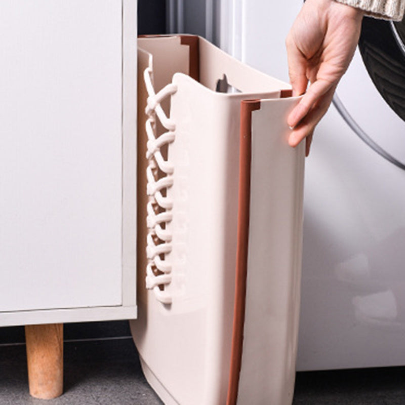 Wall-Mounted Folding Clothes Storage Basket