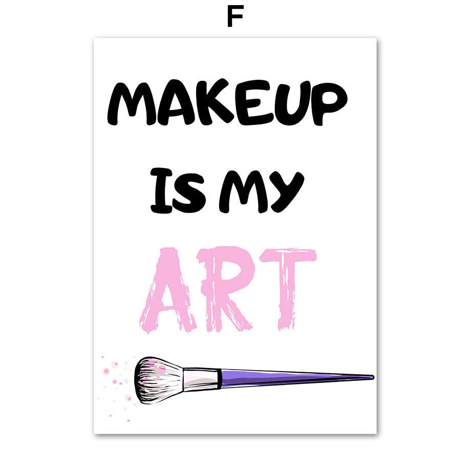 Decorative Girly Pink Art Gallery Custom Oil-Painting Canvas