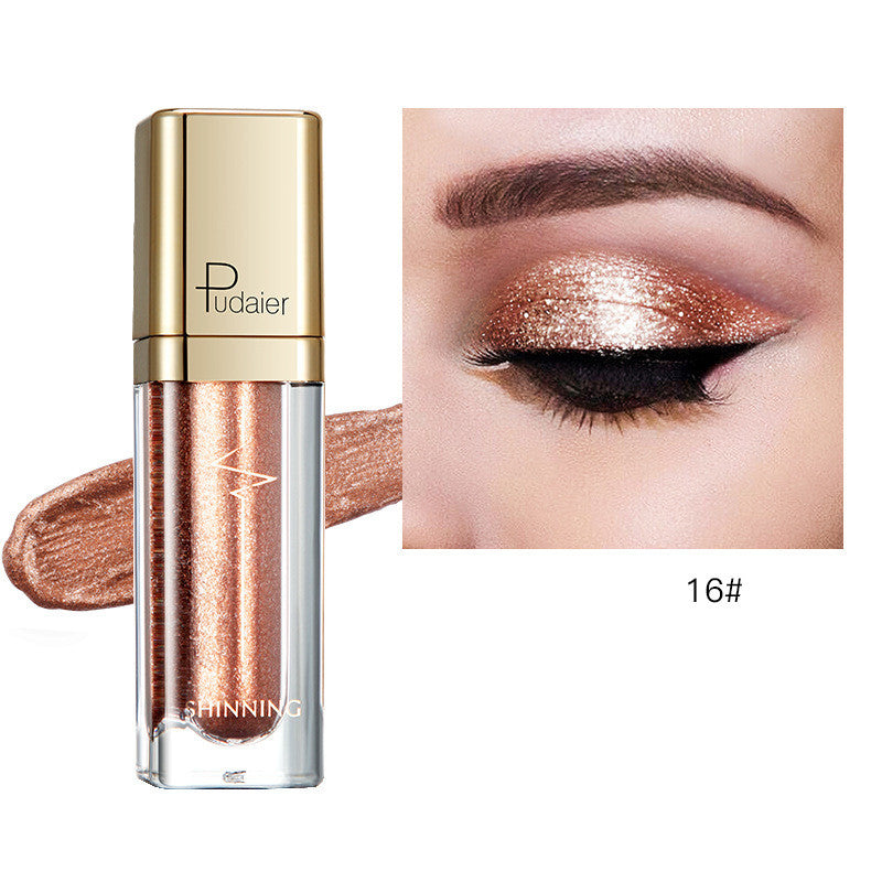 18 Color Glitter Eyeshadow Shiny Pearl Eye Shadow liquid Eye Makeup Pigments Purple Gold Shimmer Cosmetics Gel
