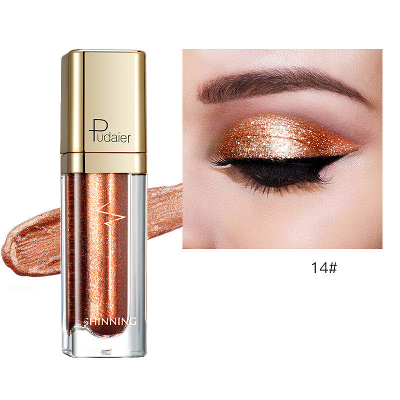 18 Color Glitter Eyeshadow Shiny Pearl Eye Shadow liquid Eye Makeup Pigments Purple Gold Shimmer Cosmetics Gel