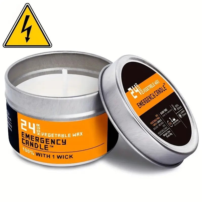 4 Smokeless Windproof Emergency Candles, Emergency Disaster Prevention Candles, Suitable For Indoor And Outdoor Use, Perfect For Outdoor Parties, Hiking, Camping, Emergency Lighting