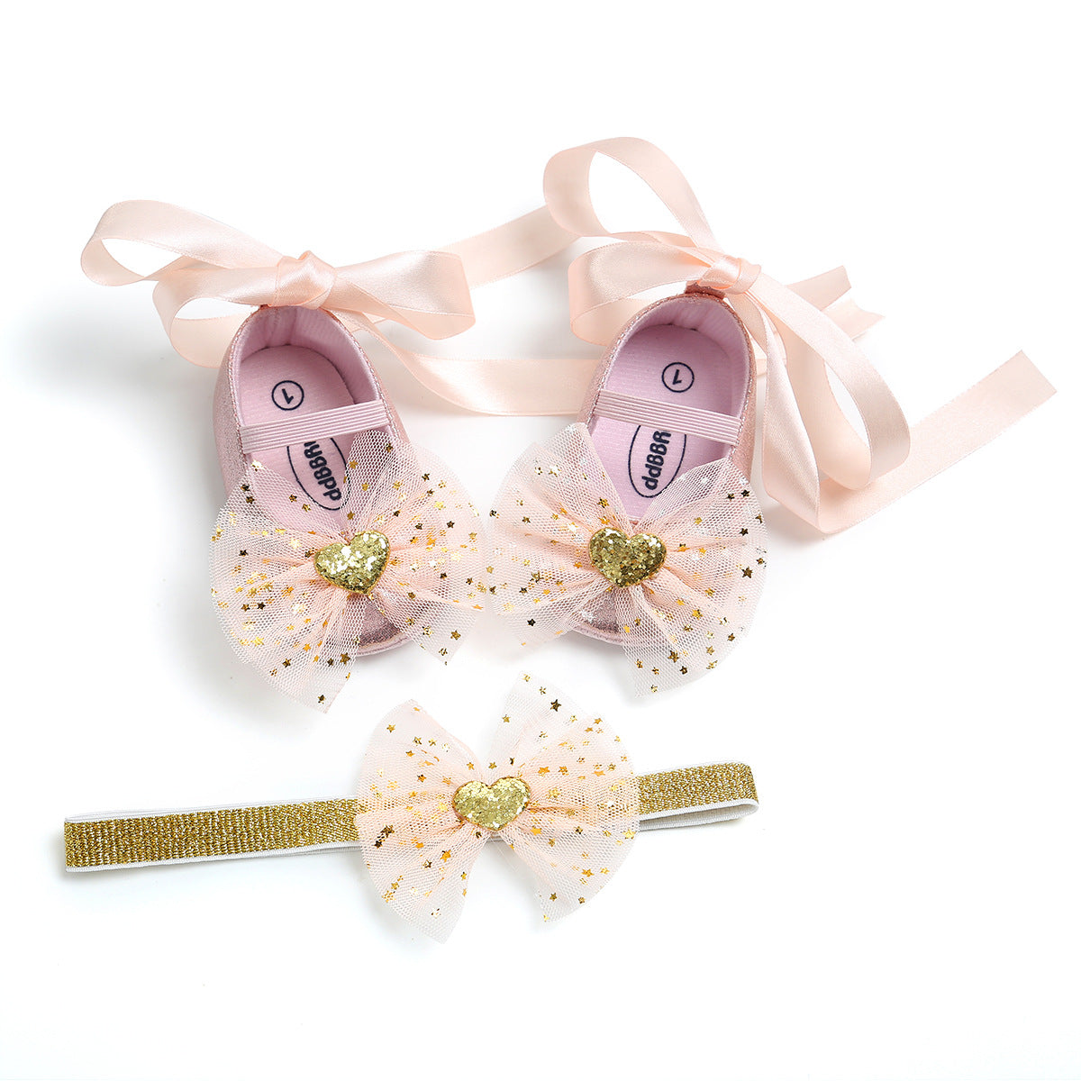 Cute Butterfly Baby Gift Box with Baby Shoes Princess Shoes Headdress Crown