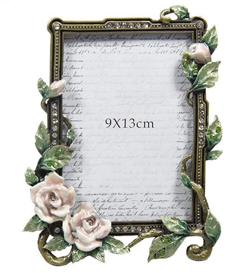 European Creative Enamel Metal Photo Frame