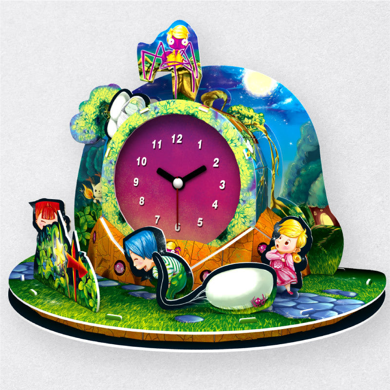Halloween Clock 3D Clock 3D Puzzle Model