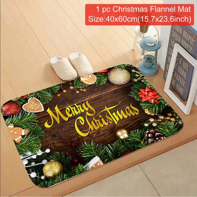 Outdoor Cotton Rug For Santa Claus Celebration