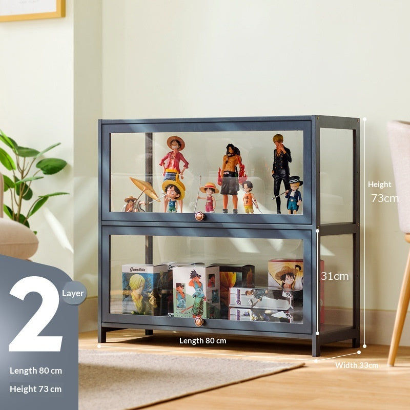 Transparent Dust-Proof Display Cabinet Acrylic Toy Storage Box Bookcase And Shelving Unit