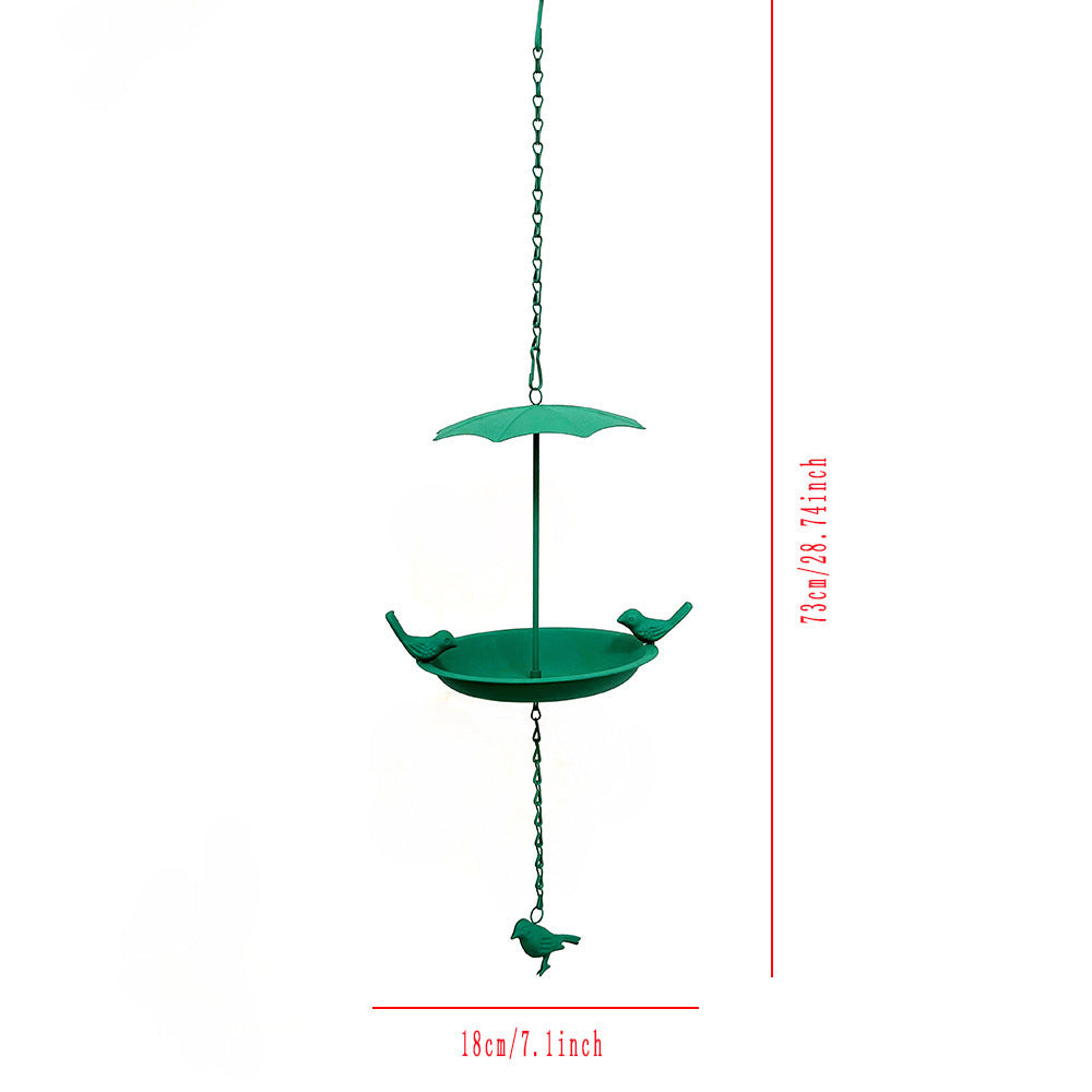 Outdoor Metal Bird House Metal Iron Art Metal Feeder Garden Tub Hummingbird Feeder