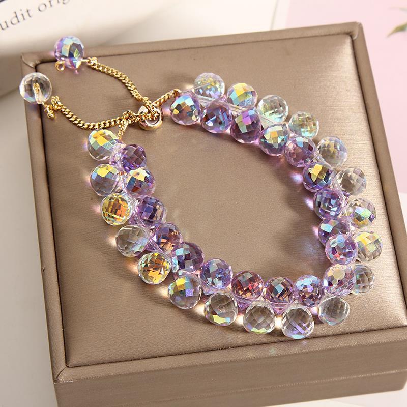 Crystal Woven Double-Layer Bracelet For Women