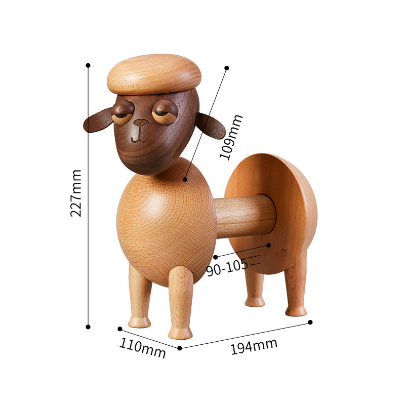 Funny Cartoon Paper Roll Holder Living Room Desktop Animal Ornaments