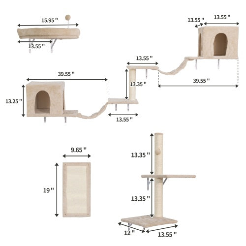 Wall-Mounted Cat Trees, Cat Furniture