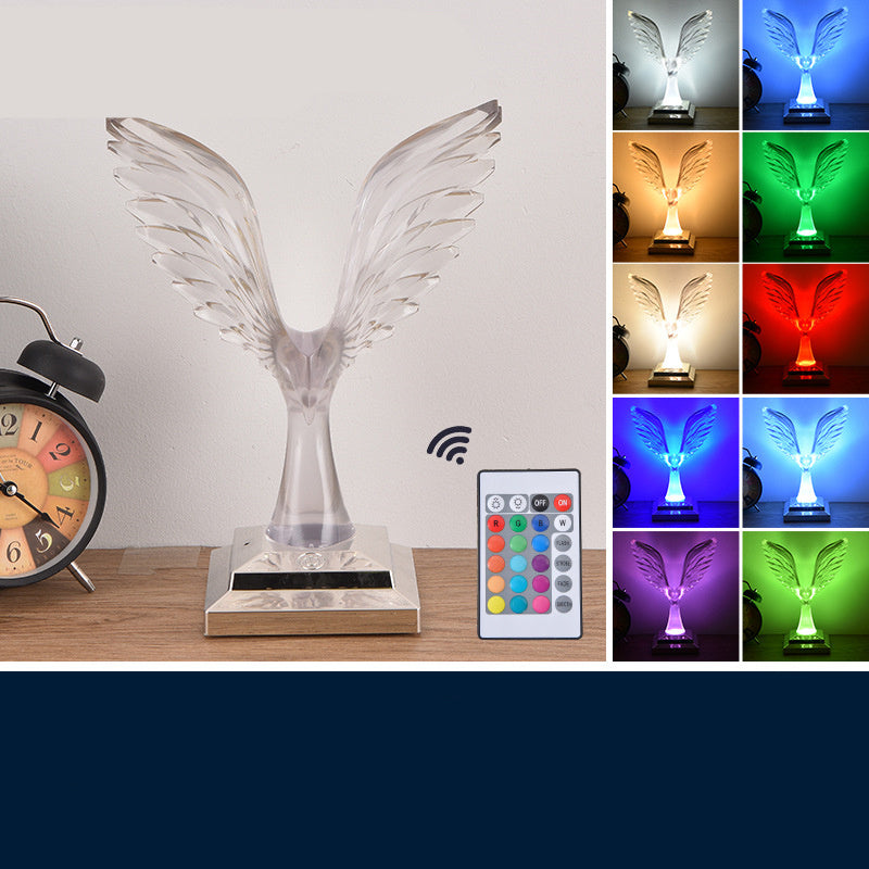 Crystal Eagle Desk Lamp Wireless Charging Touch Ambient Light