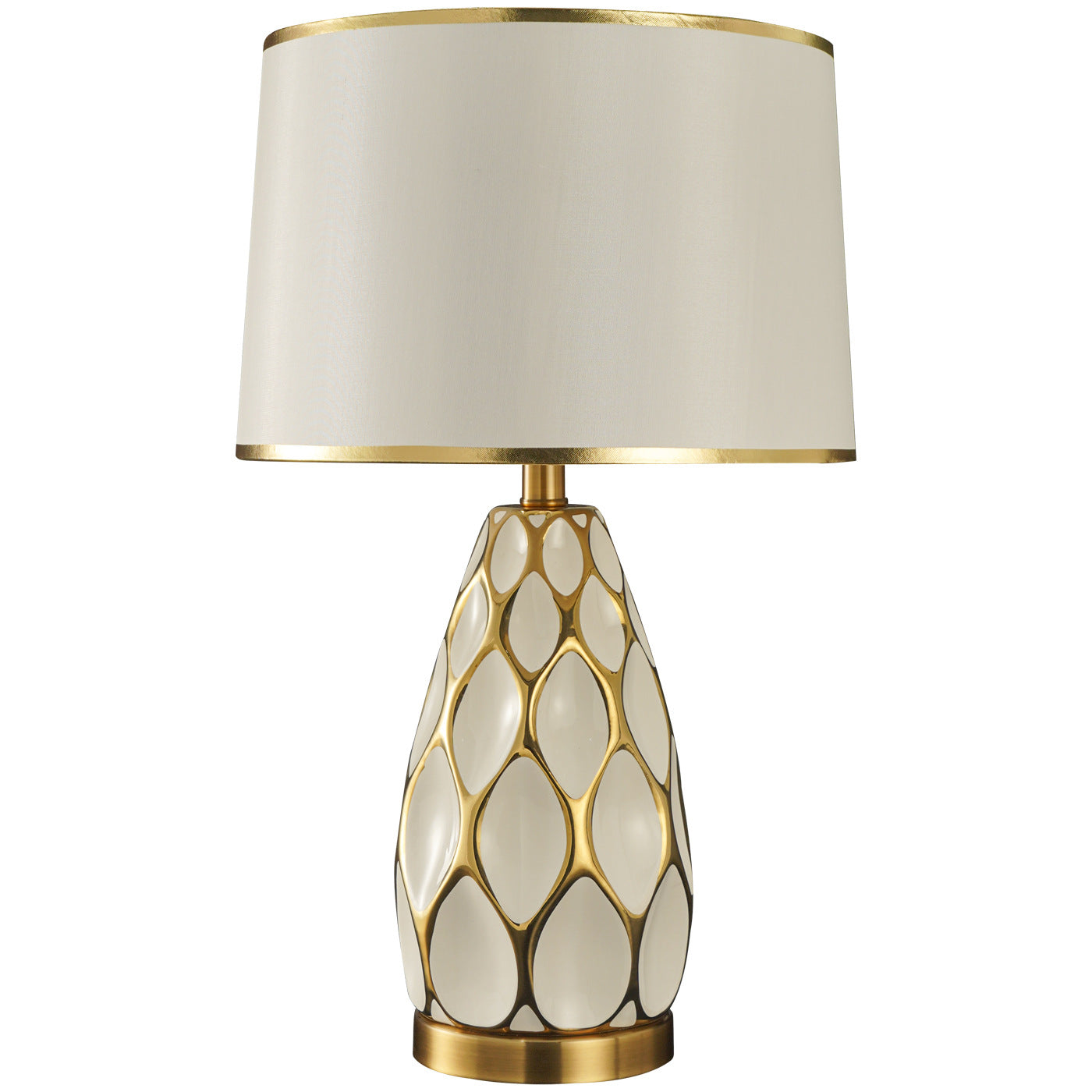 Modern Light-Luxury Creative Honeycomb Ceramic Table Lamp