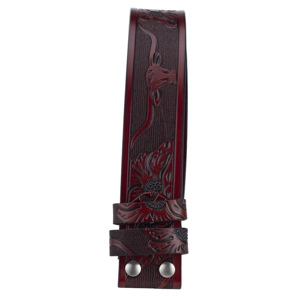 Buckle Free Cow Pattern Belt