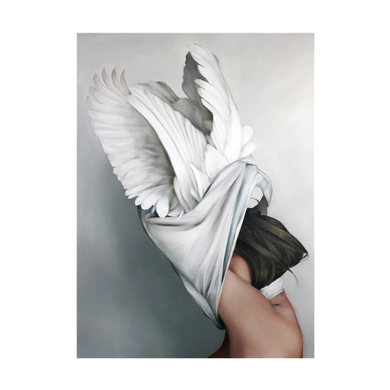 New Nordic Modern Creative Hand-painted Feathers