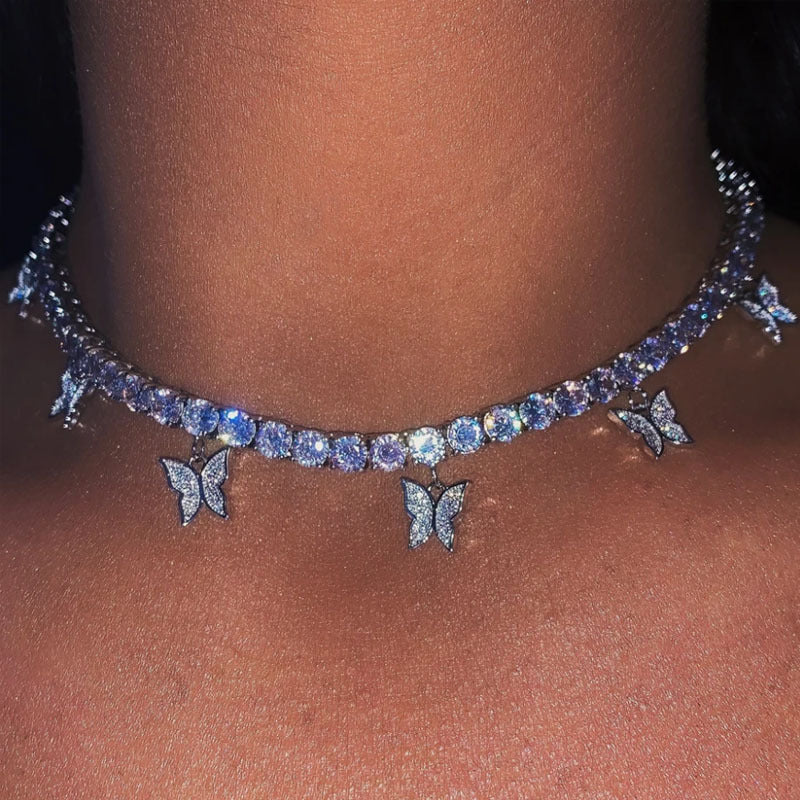 Geometric Rhinestone Necklace