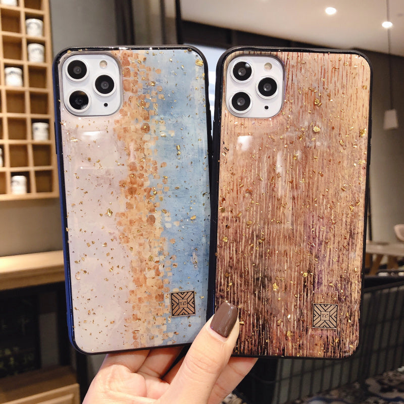 Golden Autumn Leaves Mobile Phone Case