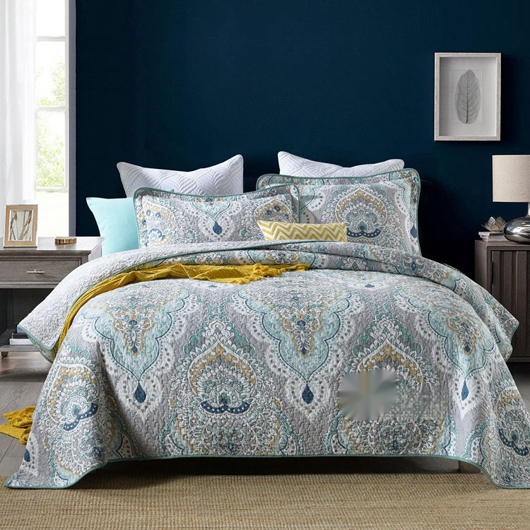 Bedding Pure Cotton Quilt Air-Conditioning Summer Cooling Duvet Three-Piece Set