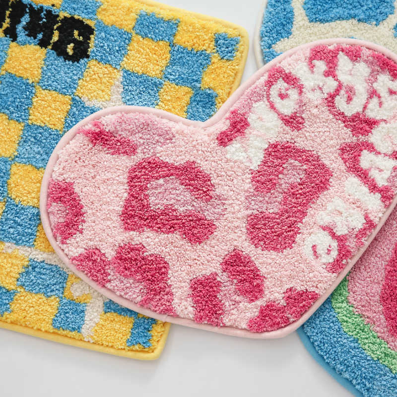 Non-Slip Door Mat Bathroom Kitchen Plush Mats