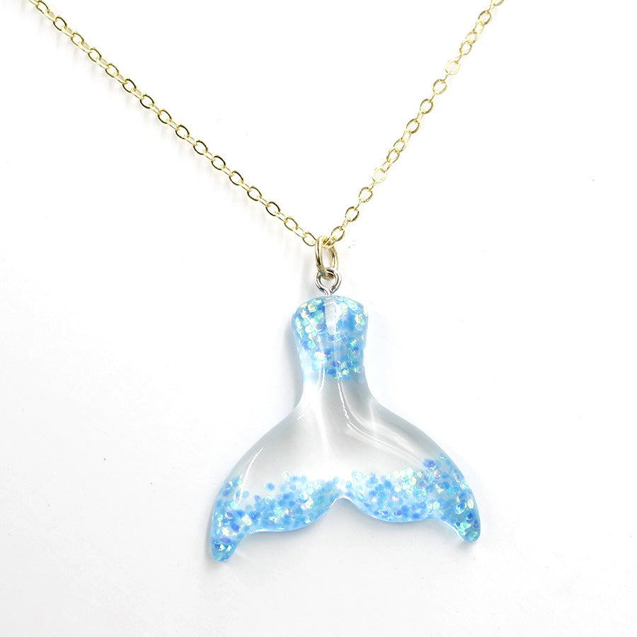 Mermaid Sequined Fishtail Necklace