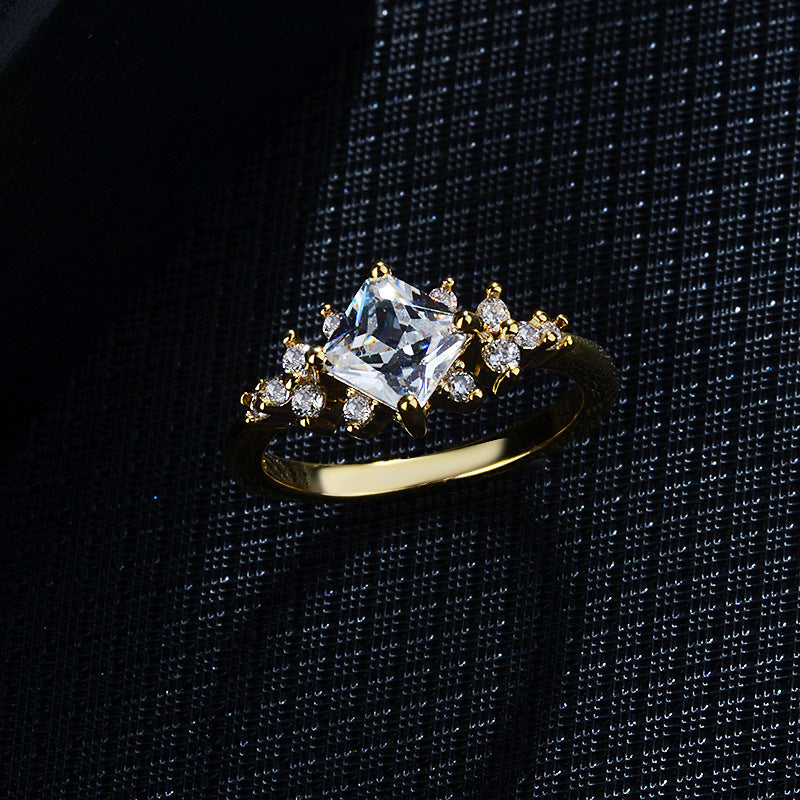 14k Gold Engagement Tail Ring Ring