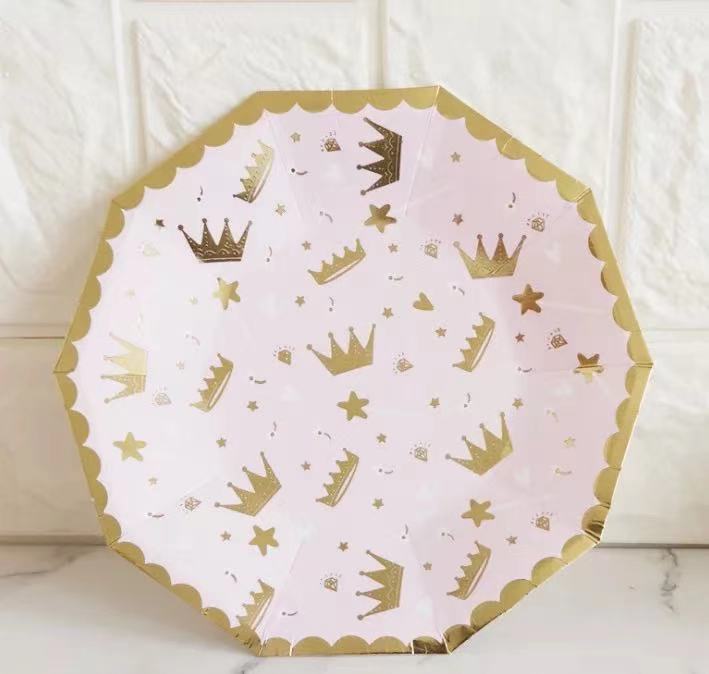 Gold Crown Disposable Tableware