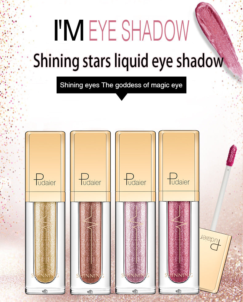 18 Color Glitter Eyeshadow Shiny Pearl Eye Shadow liquid Eye Makeup Pigments Purple Gold Shimmer Cosmetics Gel