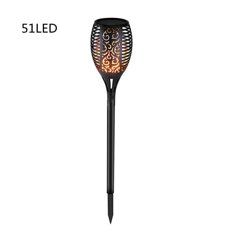 LED Waterproof Solar Torch Light Lamp Outdoor Landscape Decoration Garden Lawn Light