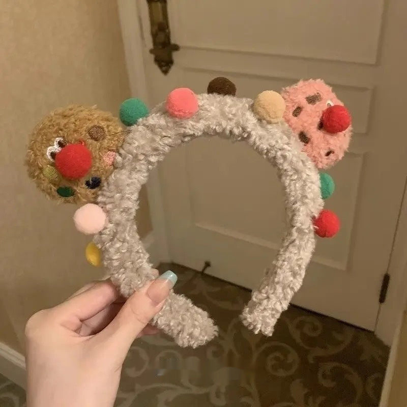 Cute Face Wash Hair Bands Female Cartoon Headwear Hair Band Headband Apply