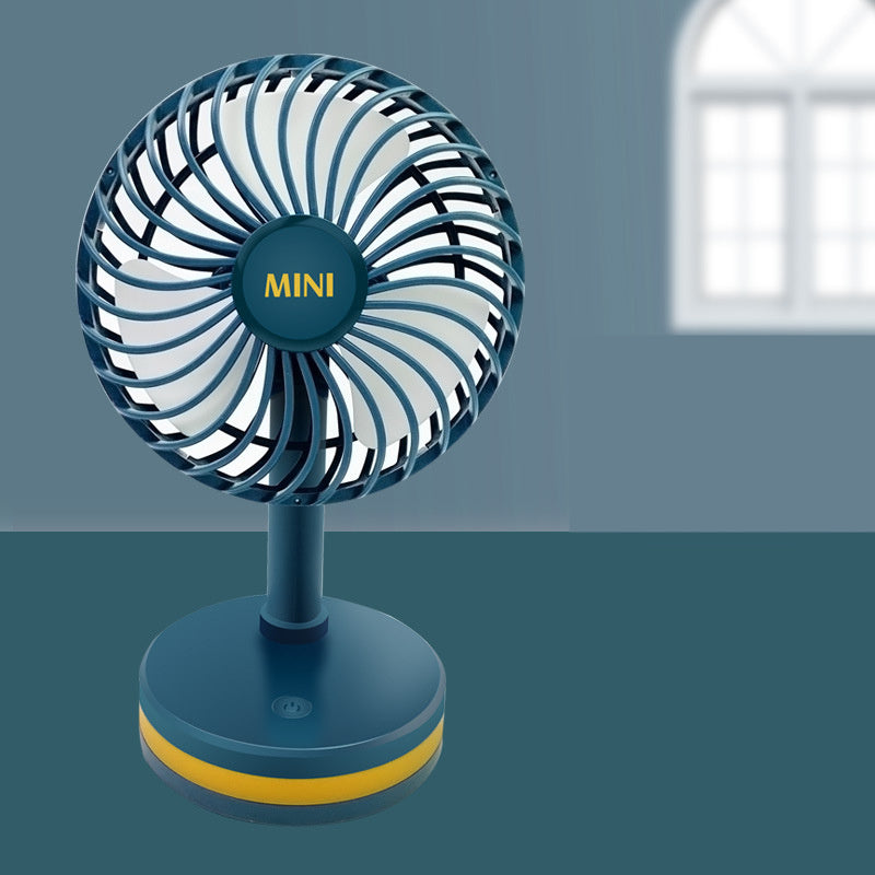Mini Usb Charging Portable Telescopic Folding Desktop Dual Head Small Fan