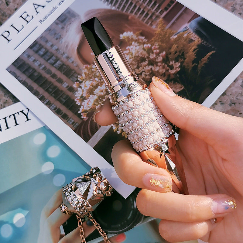 Matte Rhinestone Encrusted Lipstick