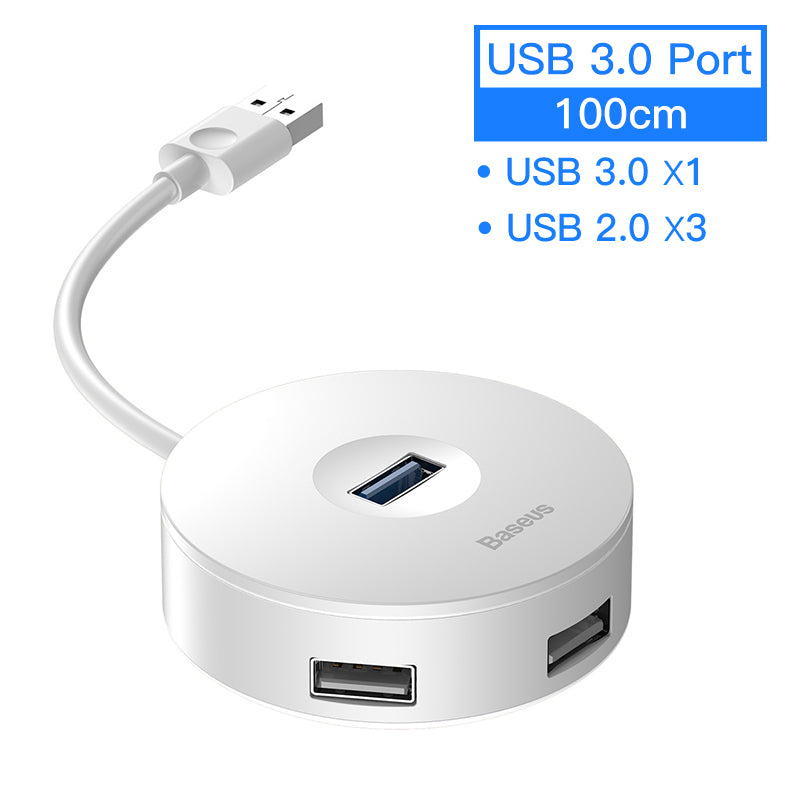 Hub Notebook USB Adapter Hub Round Box