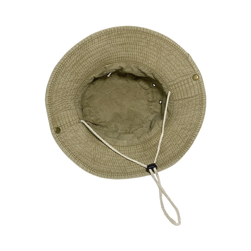Drawstring Flanging Breathable Sun Protection Outdoor Mountaineering Fishing Western Cowboy Hat