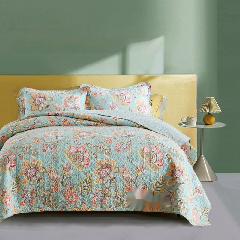 Bedding Pure Cotton Quilt Air-Conditioning Summer Cooling Duvet Three-Piece Set