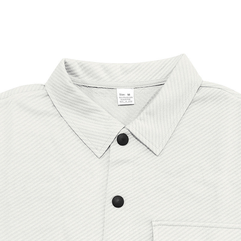 Single-Breasted Solid Color Slim Jacket