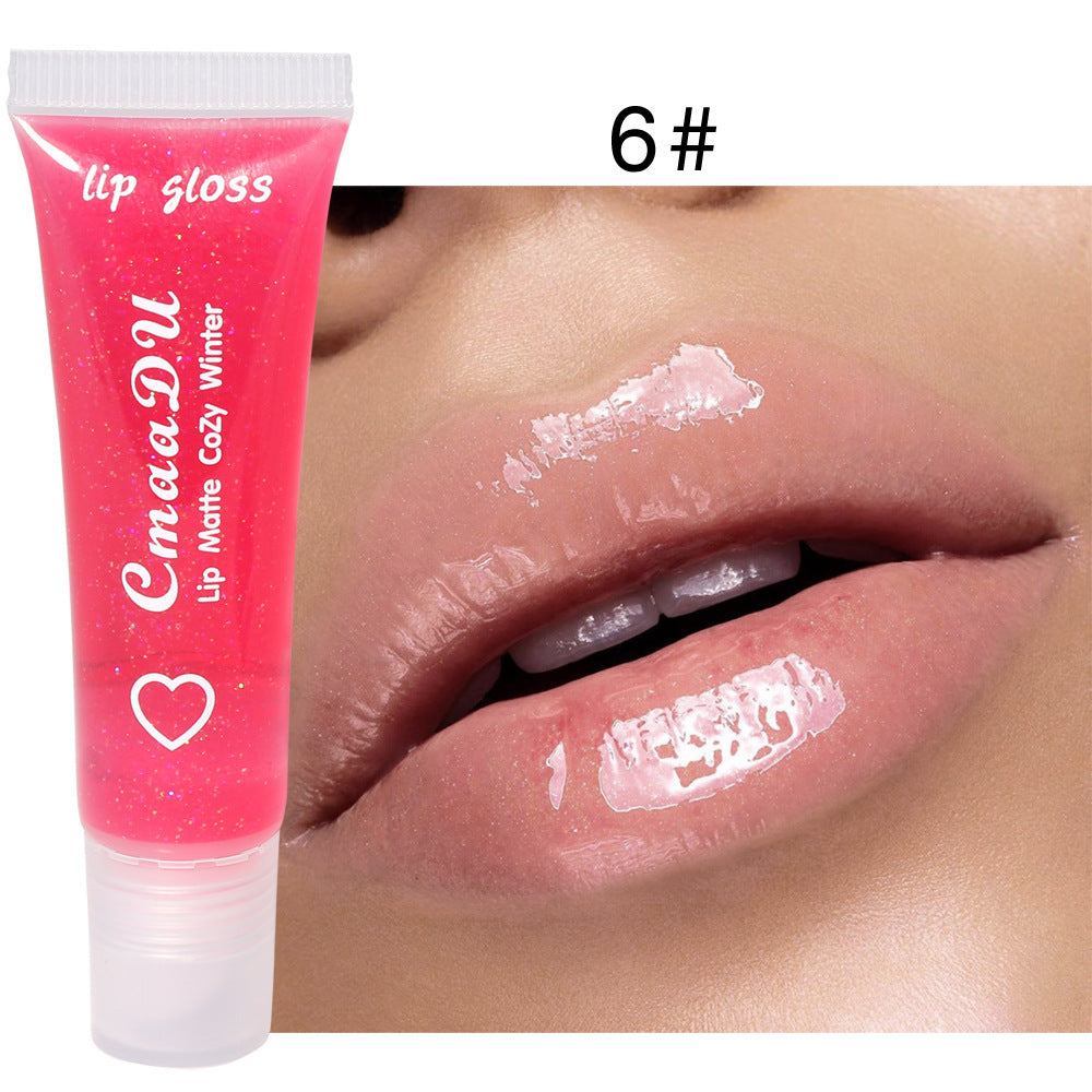 6 Colors Pure Transparent Moisturizing Lip Glaze