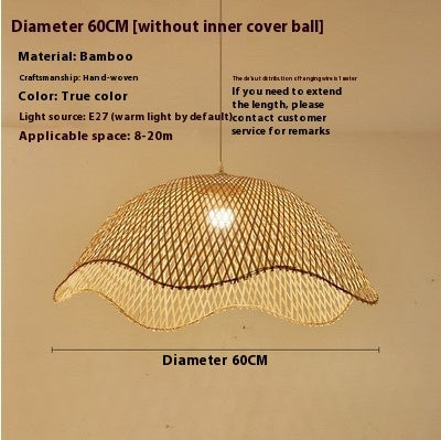 New Chinese Style Bamboo Chandelier Creative B & B Tea Room