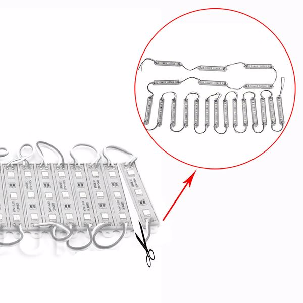 LED Waterproof Module Light, One Board With 60 Lights And 10ft White Light, Not Shipped On Weekends