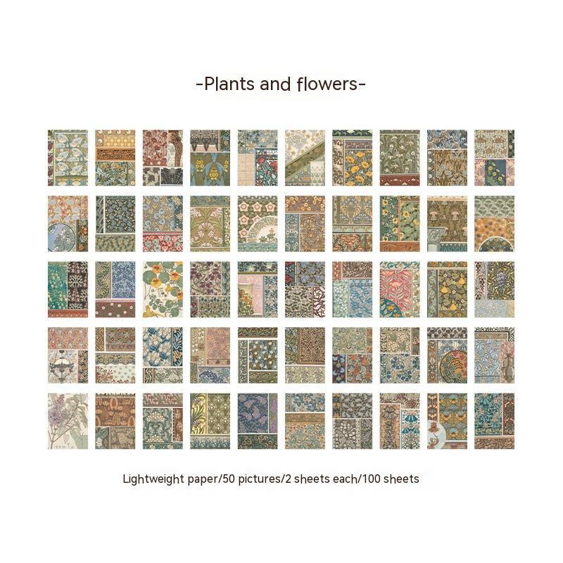 Beautiful Material Paper Book Wind Biography Letter Series