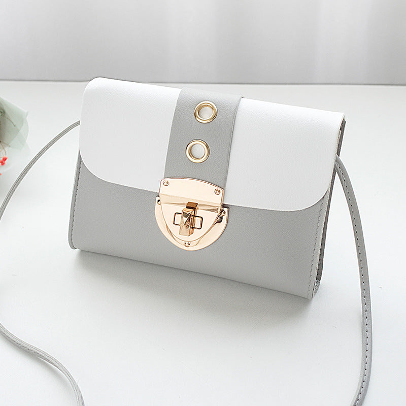 Ladies' Lock Bag One Shoulder And A Mobile Phone