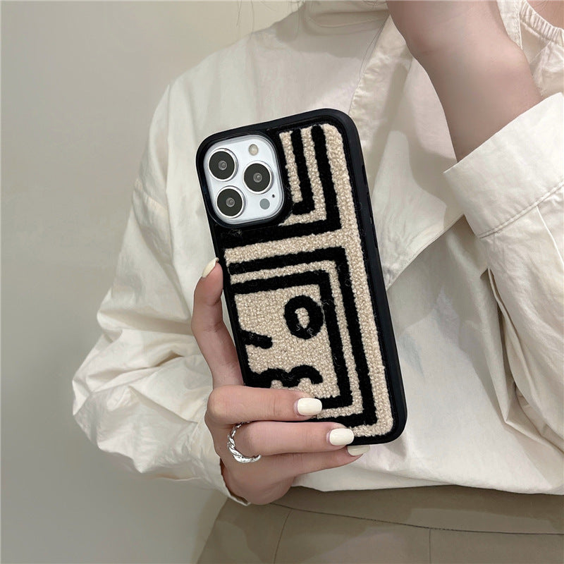 Abstract Illustration Plush Mobile Phone Case Trend