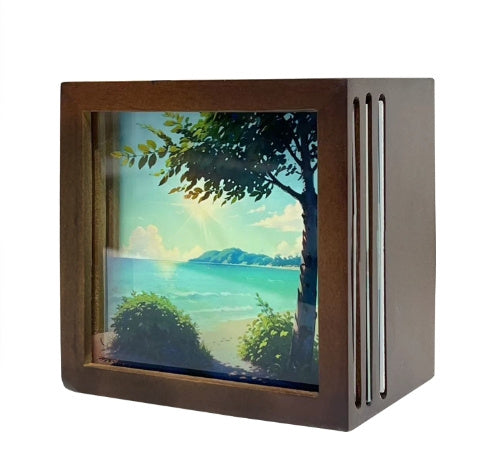LED Light Box Touch Dimming Ambience Light Charging Small Night Lamp