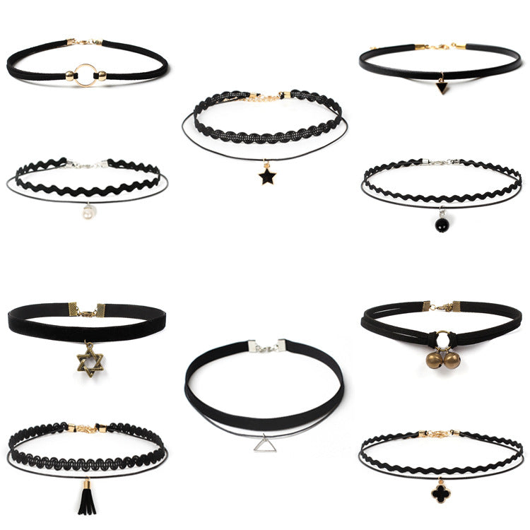 Simple Lolita Fake Collar Collar Necklace Combination Set