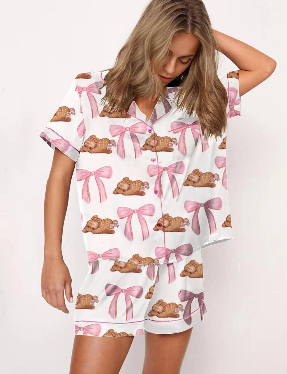 Digital Printing Can Be Outerwear Short-Sleeved Shorts Suit Women
