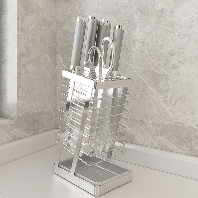 304 Stainless Steel Kitchen Knife Holder Household Draining Table