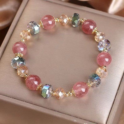 Natural Strawberry Quartz Bracelet Bracelet Simple
