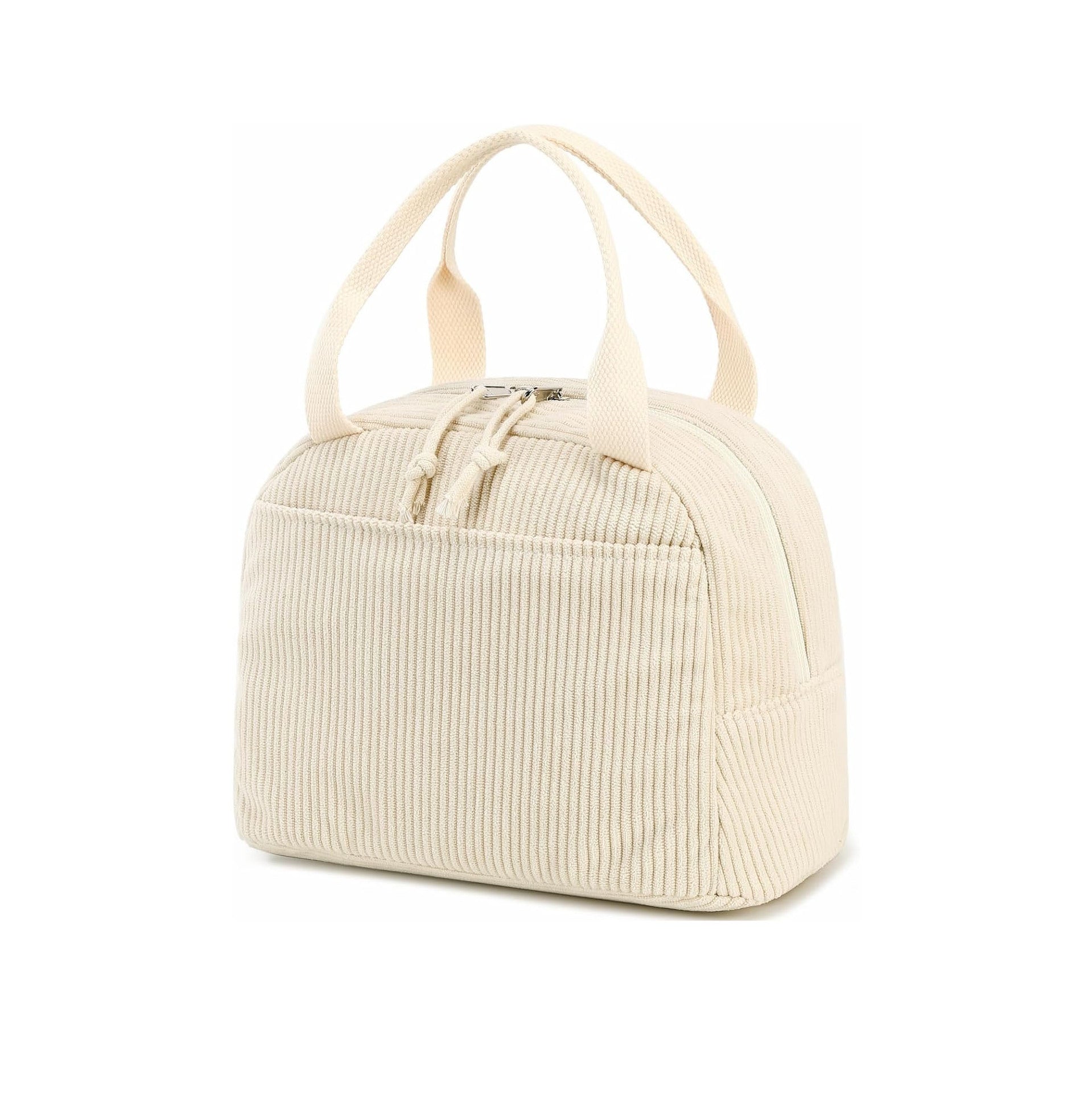 Corduroy Strawberry Large Capacity Lunch Bag