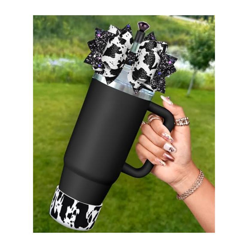 Cup Set Bow Straw With Straw Mouthpiece