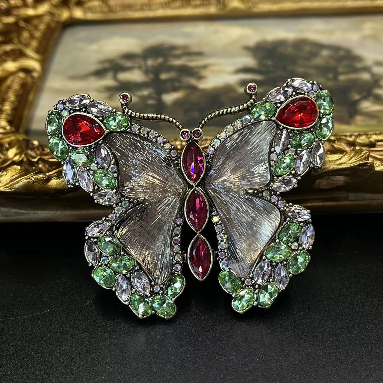 All-Match Fashion Colorized Butterfly Necklace